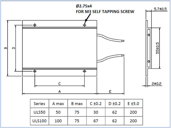 Ultra low profile power resistors product specifications 